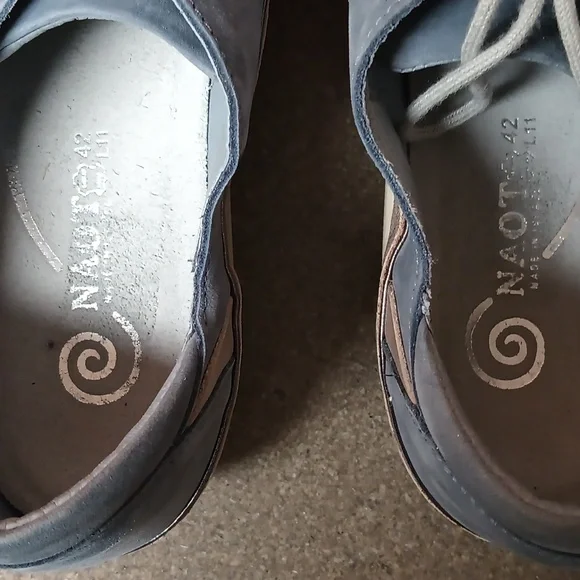 NAOT Kumara Feathery Blue Nubuck Stardust lace up shoes - Picture 2 of 11